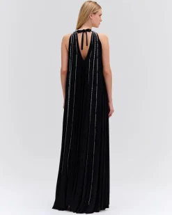 PatBO Moonlight Crystal Beaded Maxi Dress (RUNWAY)- Dresses & Jumpsuits