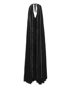 PatBO Moonlight Crystal Beaded Maxi Dress (RUNWAY)- Dresses & Jumpsuits