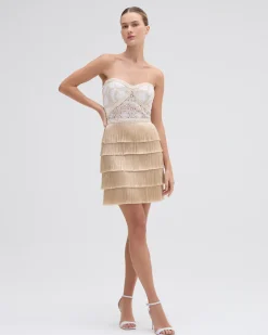 PatBO NATURAL CROCHET MINI DRESS- Dresses & Jumpsuits