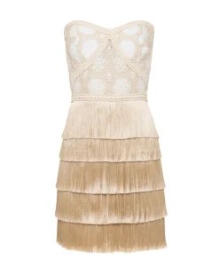 PatBO NATURAL CROCHET MINI DRESS- Dresses & Jumpsuits