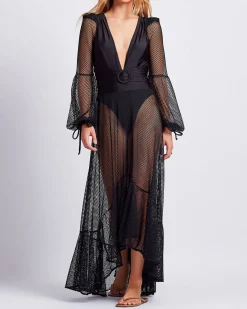 PatBO Netted Beach Skirt- Cover-ups