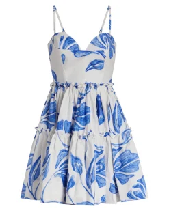 PatBO Nightflower Cotton Mini Dress (FINAL SALE)- Dresses & Jumpsuits