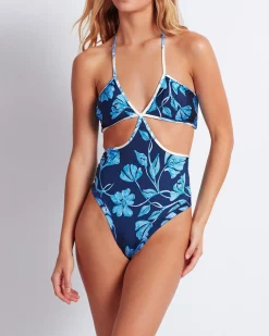 PatBO Nightflower Cutout Swimsuit (FINAL SALE)- One Pieces
