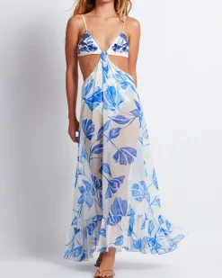 PatBO Nightflower Embroidered Beach Dress (FINAL SALE)- Beach Dresses