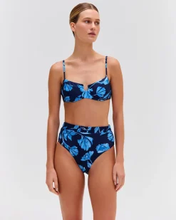 PatBO Nightflower High Cut Bikini Bottom (FINAL SALE)- Bikinis