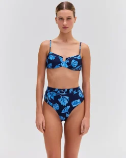 PatBO Nightflower High Cut Bikini Bottom (FINAL SALE)- Bikinis