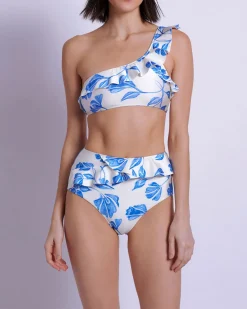 PatBO Nightflower High Waist Bikini Bottom (FINAL SALE)- Bikinis