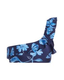 PatBO Nightflower One Shoulder Bikini Top (FINAL SALE)- Bikinis