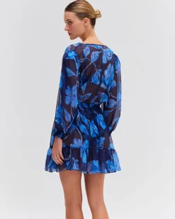 PatBO Nightflower Short Robe (FINAL SALE)- Cover-ups