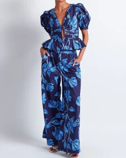 PatBO Nightflower Wide Leg Pant (FINAL SALE)- Matching Sets|Bottoms
