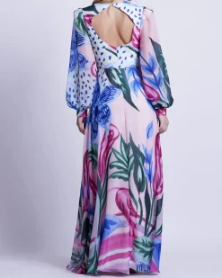 PatBO Nova Flora Deep V Maxi Dress (FINAL SALE)- Dresses & Jumpsuits