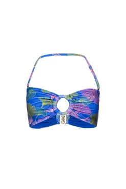 PatBO Ocean Leaf Bandeau Bikini Top (FINAL SALE)- Bikinis