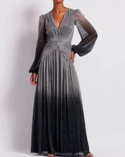 PatBO OMBRE LUREX PLUNGE GOWN (FINAL SALE)- Dresses & Jumpsuits