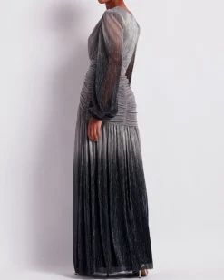 PatBO OMBRE LUREX PLUNGE GOWN (FINAL SALE)- Dresses & Jumpsuits