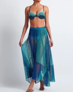 PatBO OMBRE NETTED BEACH SKIRT (FINAL SALE)- Cover-ups|Matching Sets
