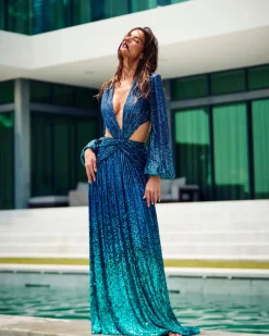 PatBO OMBRE SEQUIN GOWN (FINAL SALE)- Dresses & Jumpsuits