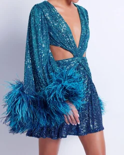 PatBO OMBRE SEQUIN MINI DRESS (FINAL SALE)- Dresses & Jumpsuits