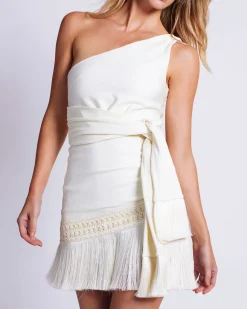 PatBO One Shoulder Mini Dress- Dresses & Jumpsuits