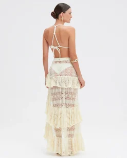 PatBO PINE LACE BEACH SKIRT- Cover-ups