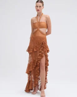 PatBO PINE LACE BEACH SKIRT- Cover-ups
