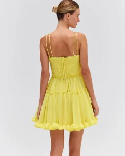 PatBO Pleated Chiffon Mini Dress (FINAL SALE)- Dresses & Jumpsuits