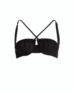 PatBO Pleated Satin Bralette Top (FINAL SALE)- Tops & Bodysuits