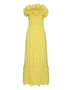 PatBO Pleated Strapless Maxi Dress (FINAL SALE)- Dresses & Jumpsuits