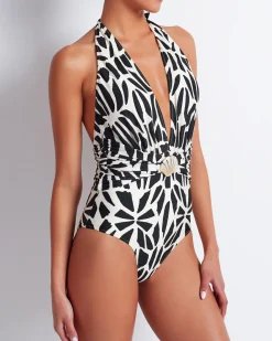 PatBO PLUNGE ONE PIECE SWIMSUIT (FINAL SALE)- One Pieces