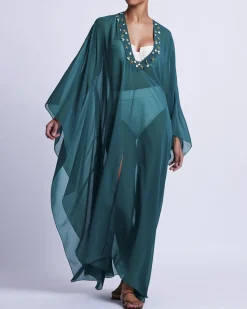 PatBO PORTOFINO HAND-BEADED CAFTAN (FINAL SALE)- Cover-ups