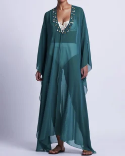 PatBO PORTOFINO HAND-BEADED CAFTAN (FINAL SALE)- Cover-ups