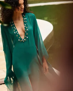 PatBO PORTOFINO HAND-BEADED CAFTAN (FINAL SALE)- Cover-ups