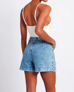 PatBO Rhinestone Beaded Shorts- Bottoms