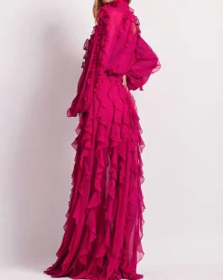 PatBO Ruffle Maxi Skirt (FINAL SALE)- Matching Sets|Bottoms