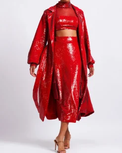 PatBO Sequin Cargo Midi Skirt (FINAL SALE)- Bottoms