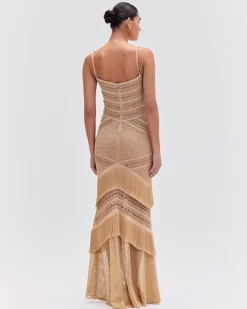 PatBO Sleeveless Fringe Maxi Dress (EXCLUSIVE)- Dresses & Jumpsuits