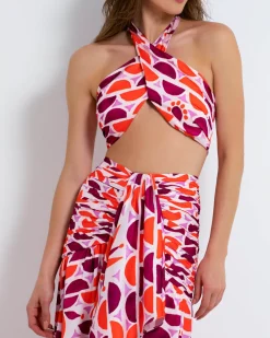 PatBO Solis Cross-Front Cropped Top (FINAL SALE)- Tops & Bodysuits