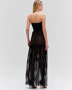 PatBO Sparkle Tulle Strapless Maxi Dress (RUNWAY)- Dresses & Jumpsuits
