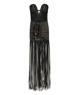 PatBO Sparkle Tulle Strapless Maxi Dress (RUNWAY)- Dresses & Jumpsuits