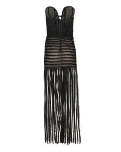 PatBO Sparkle Tulle Strapless Maxi Dress (RUNWAY)- Dresses & Jumpsuits