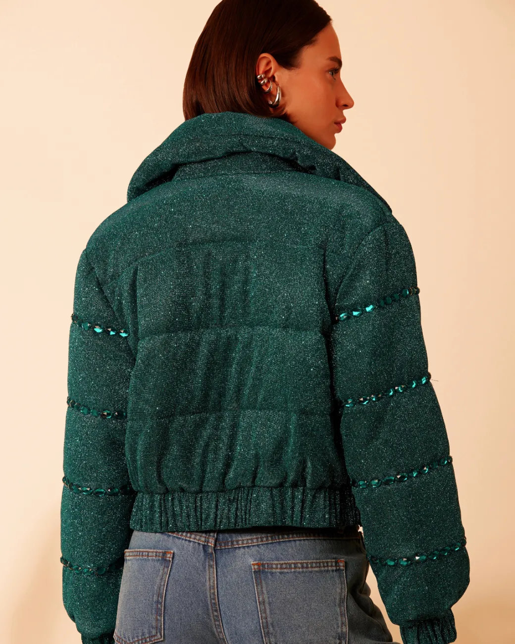 PatBO Stardust Beaded Bomber- Jackets