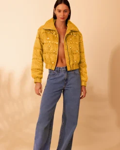 PatBO Stardust Beaded Bomber (FINAL SALE)- Jackets