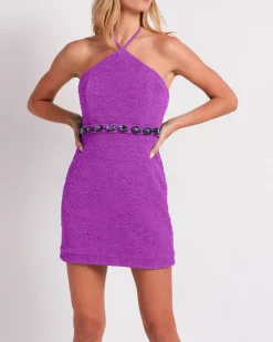 PatBO Stretch Jacquard Beaded Mini- Dresses & Jumpsuits