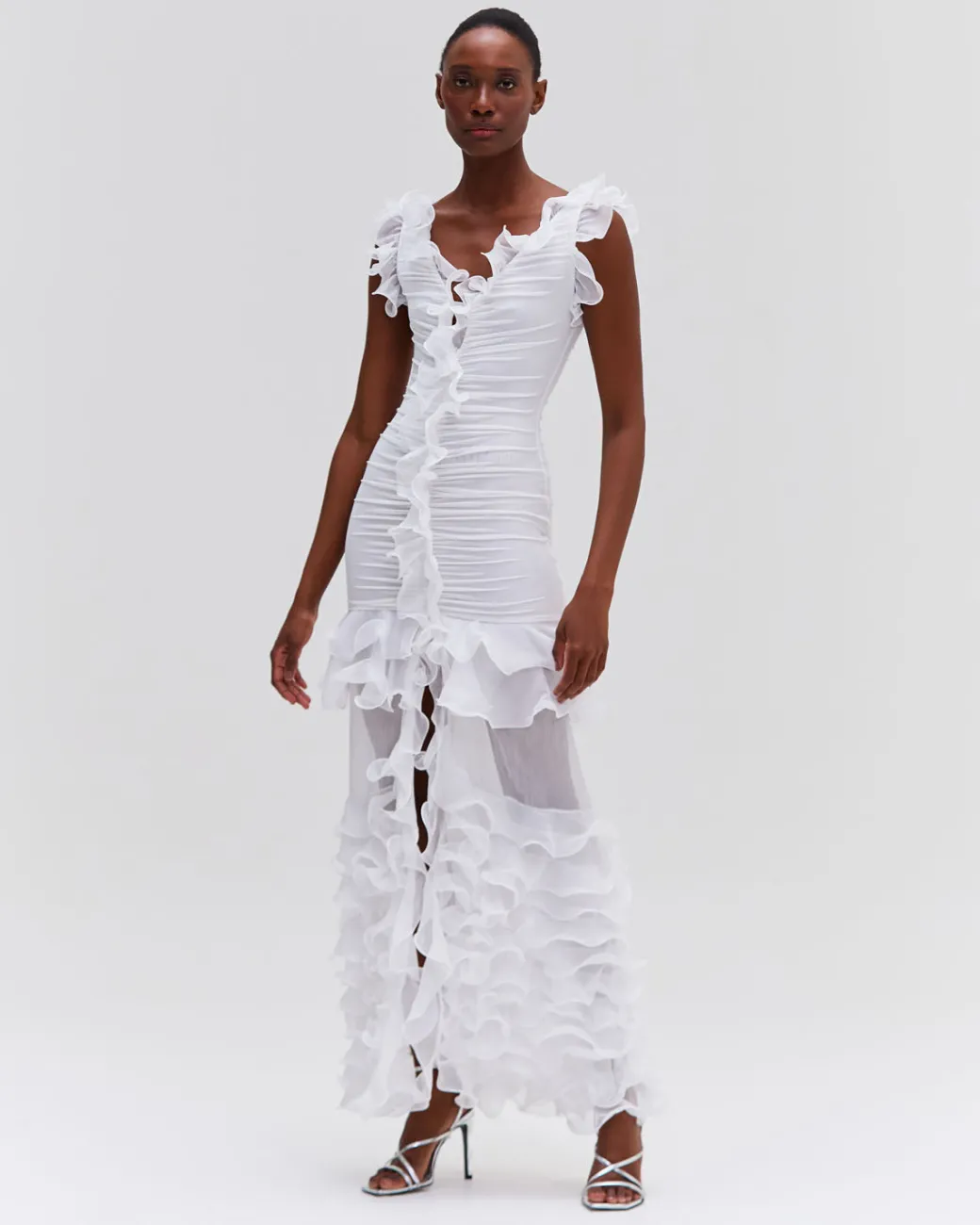 PatBO Stretch Tulle Maxi Dress (RUNWAY)- Dresses & Jumpsuits