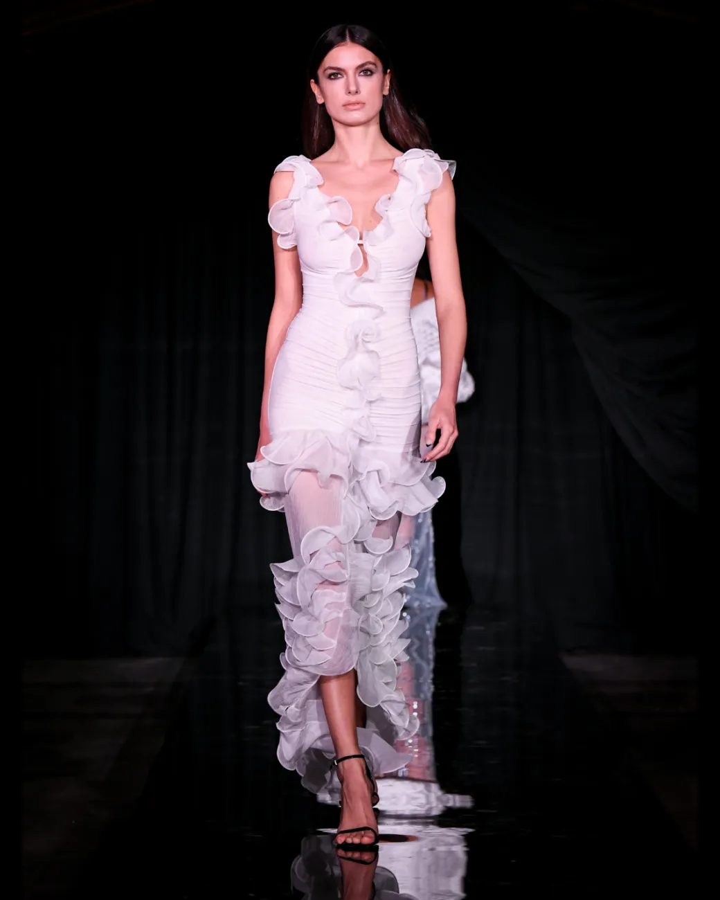 PatBO Stretch Tulle Maxi Dress (RUNWAY)- Dresses & Jumpsuits