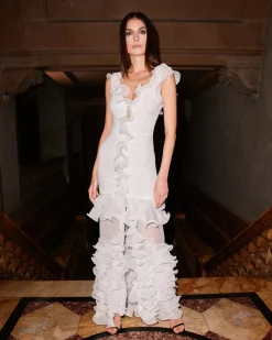 PatBO Stretch Tulle Maxi Dress (RUNWAY)- Dresses & Jumpsuits