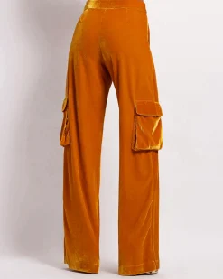PatBO Velvet Cargo Pants (FINAL SALE)- Bottoms