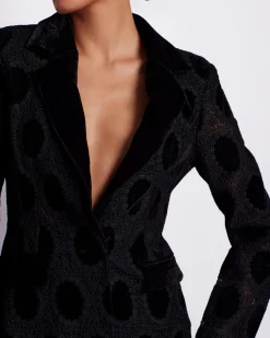 PatBO VELVET LACE BLAZER- Jackets