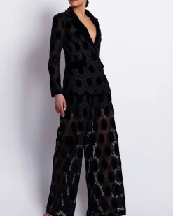 PatBO VELVET LACE BLAZER- Jackets
