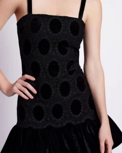 PatBO VELVET LACE SLEEVELESS MINI DRESS- Dresses & Jumpsuits