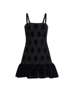 PatBO VELVET LACE SLEEVELESS MINI DRESS- Dresses & Jumpsuits
